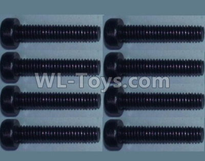 Wltoys 10428-2 Parts-98 Cup head inner hexagon Screws-M2.5X20-(8pcs),Wltoys 10428-2 Rc Car Parts,High speed 1:10 Scale 4wd,10428-B2 Electric Power On Road Drift Racing Truck Car Parts