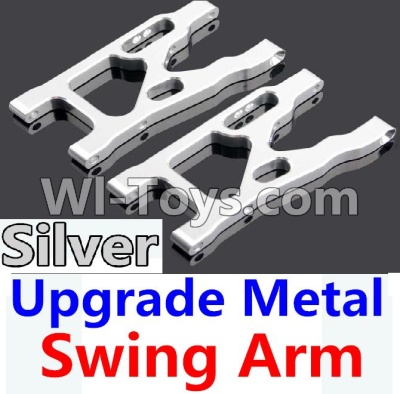 Wltoys 10428-A Upgrade Metal Swing Arm-Silver-2pcs,Wltoys 10428-A RC Car Parts,High speed 1:10 Scale 4wd,10428-A Electric Power On Road Drift Racing Truck Car Parts
