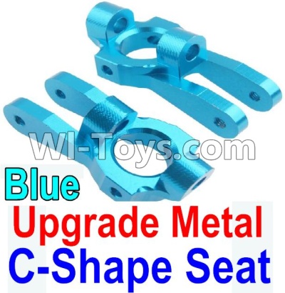 Wltoys 10428-A Upgrade Metal C-Shape Seat-Blue-2pcs,Wltoys 10428-A RC Car Parts,High speed 1:10 Scale 4wd,10428-A Electric Power On Road Drift Racing Truck Car Parts