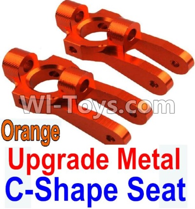 Wltoys 10428-A Upgrade Metal C-Shape Seat-Orange-2pcs,Wltoys 10428-A RC Car Parts,High speed 1:10 Scale 4wd,10428-A Electric Power On Road Drift Racing Truck Car Parts