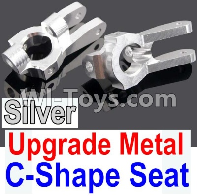 Wltoys 10428-A Upgrade Metal C-Shape Seat-Silver-2pcs,Wltoys 10428-A RC Car Parts,High speed 1:10 Scale 4wd,10428-A Electric Power On Road Drift Racing Truck Car Parts