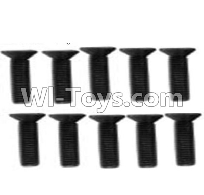 Wltoys 10428-A A929-61 Countersunk head inner hexagon Screws-M3X12-Black zinc plated(10PCS) For Wltoys K949 RC Car Parts,High speed 1:10 Scale 4wd Racing Truck Car Parts