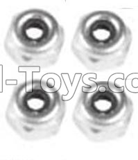 Wltoys 10428-A A929-94 M4 Locknut(4PCS),Wltoys 10428-A RC Car Parts,High speed 1:10 Scale 4wd,10428-A Electric Power On Road Drift Racing Truck Car Parts