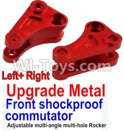 Wltoys 10428-A Upgrade Metal Front shockproof commutator(Left and Right)-Red,Wltoys 10428-A RC Car Parts,High speed 1:10 Scale 4wd,10428-A Electric Power On Road Drift Racing Truck Car Parts
