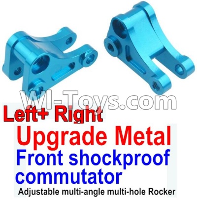 Wltoys 10428-A Upgrade Metal Front shockproof commutator(Left and Right)-Blue,Wltoys 10428-A RC Car Parts,High speed 1:10 Scale 4wd,10428-A Electric Power On Road Drift Racing Truck Car Parts