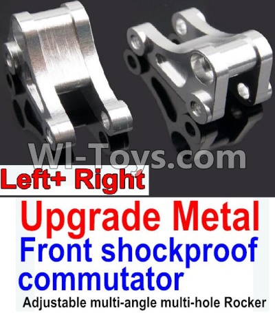 Wltoys 10428-A Upgrade Metal Front shockproof commutator(Left and Right)-Silver,Wltoys 10428-A RC Car Parts,High speed 1:10 Scale 4wd,10428-A Electric Power On Road Drift Racing Truck Car Parts