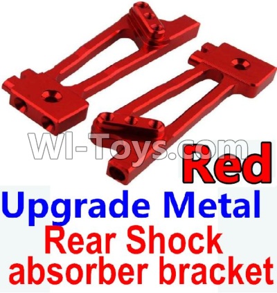 Wltoys 10428-A Upgrade Metal Rear Shock absorber bracket-Red-2pcs,Wltoys 10428-A RC Car Parts,High speed 1:10 Scale 4wd,10428-A Electric Power On Road Drift Racing Truck Car Parts