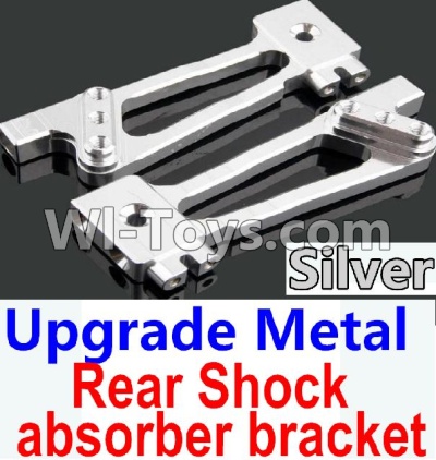 Wltoys 10428-A Upgrade Metal Rear Shock absorber bracket-Silver-2pcs,Wltoys 10428-A RC Car Parts,High speed 1:10 Scale 4wd,10428-A Electric Power On Road Drift Racing Truck Car Parts