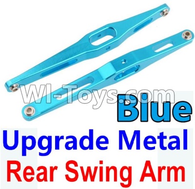 Wltoys 10428-A Upgrade Metal Rear Swing Arm-Blue-2pcs,Wltoys 10428-A RC Car Parts,High speed 1:10 Scale 4wd,10428-A Electric Power On Road Drift Racing Truck Car Parts