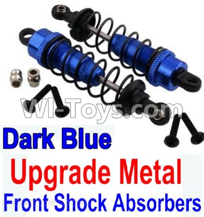 Wltoys 10428-A Upgrade Metal Front Shock Absorbers(2pcs)-Darke Blue,Wltoys 10428-A RC Car Parts,High speed 1:10 Scale 4wd,10428-A Electric Power On Road Drift Racing Truck Car Parts