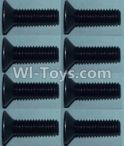 Wltoys 10428-A Flat head inner hexagon Screws-M3X10-(8pcs),Wltoys 10428-A RC Car Parts,High speed 1:10 Scale 4wd,10428-A Electric Power On Road Drift Racing Truck Car Parts