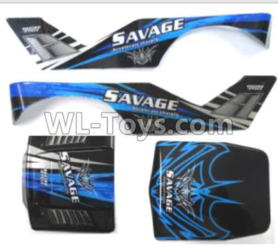 Wltoys 10428-D Body shell cover-Blue-10428-D.0686,Wltoys 10428-D 1/10 Parts,Wltoys 10428-D Rc Car Parts