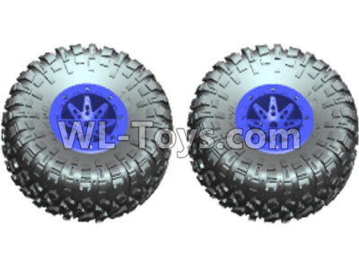 Wltoys 10428-D Wheel unit(2 set)-Blue-10428-D.0689,Wltoys 10428-D 1/10 Parts,Wltoys 10428-D Rc Car Parts