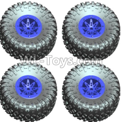 Wltoys 10428-D Wheel unit(4 set)-Blue-10428-D.0689,Wltoys 10428-D 1/10 Parts,Wltoys 10428-D Rc Car Parts