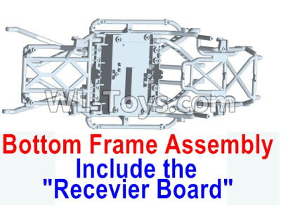 Wltoys 10428-D Bottom frame assembly-(Include the Receiver board)-10428-D.0699,Wltoys 10428-D 1/10 Parts,Wltoys 10428-D Rc Car Parts
