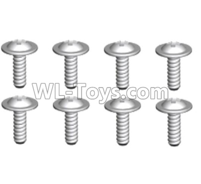 Wltoys 10428-D ST2.6x4.5-PWB7 screws(8pcs)-10428-D.0692,Wltoys 10428-D 1/10 Parts,Wltoys 10428-D Rc Car Parts