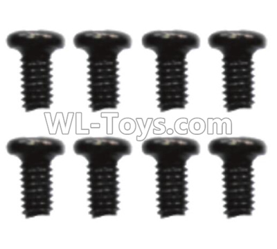 Wltoys 10428-D ST2.3X6PB Screws(8pcs)-18428-B.0555,Wltoys 10428-D 1/10 Parts,Wltoys 10428-D Rc Car Parts