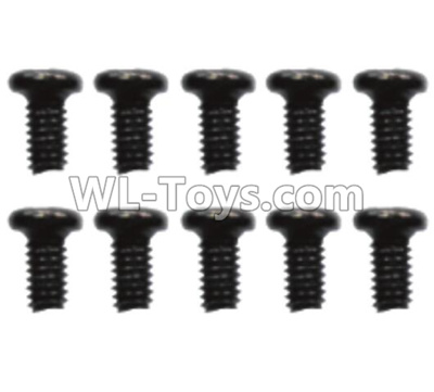 Wltoys 10428-D 2.6x6 Pan head screws(10pcs)-A949-38,Wltoys 10428-D 1/10 Parts,Wltoys 10428-D Rc Car Parts