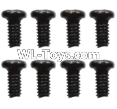 Wltoys 10428-E Parts-ST2.6X4PB screws(8pcs)-10428-D.0691,Wltoys 10428-E 1/10 Parts,Wltoys 10428-E Rc Car Parts