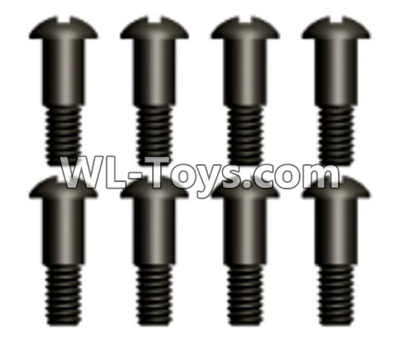 Wltoys 10428-E Parts-ST3X15PB screws with lower half tooth(8pcs)-10428-D.0693,Wltoys 10428-E 1/10 Parts,Wltoys 10428-E Rc Car Parts