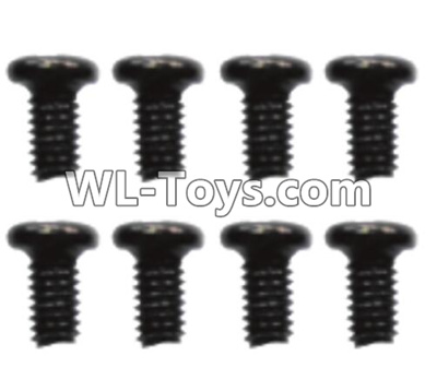 Wltoys 10428-E Parts-ST 3x10PB-PWB7 screws(8pcs)-12401.0254,Wltoys 10428-E 1/10 Parts,Wltoys 10428-E Rc Car Parts