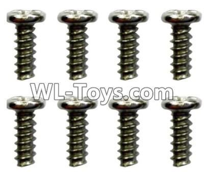 Wltoys 10428-E Parts-ST1.7x4PB screws(8pcs)-18428-B.0551,Wltoys 10428-E 1/10 Parts,Wltoys 10428-E Rc Car Parts