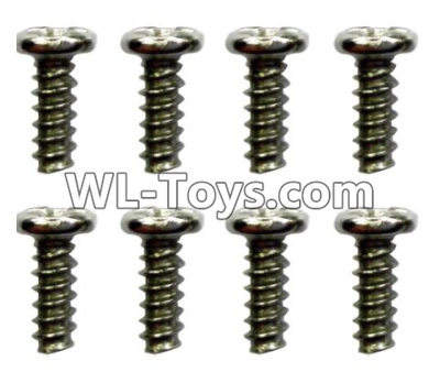 Wltoys 10428-E Parts-ST2.3x4PB screws(8pcs)-18428-B.0554,Wltoys 10428-E 1/10 Parts,Wltoys 10428-E Rc Car Parts