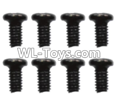 Wltoys 10428-E Parts-ST2.3X6PB Screws(8pcs)-18428-B.0555,Wltoys 10428-E 1/10 Parts,Wltoys 10428-E Rc Car Parts