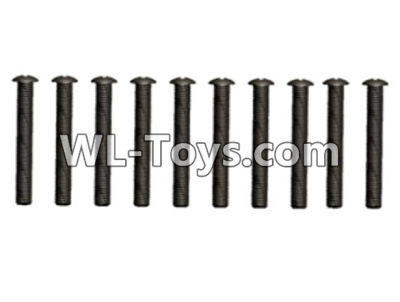 Wltoys 10428-E Parts-.2.5x14 Pan head screws(10pcs)-L959-59,Wltoys 10428-E 1/10 Parts,Wltoys 10428-E Rc Car Parts