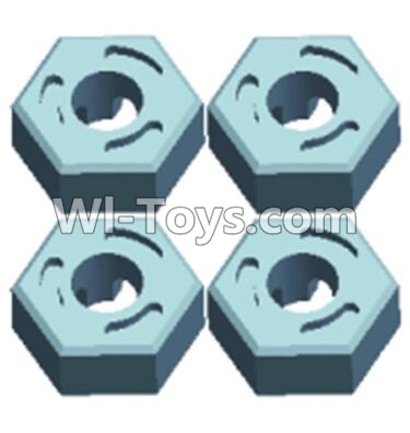 Wltoys 12401 0214 Hexagonal round seat(4pcs),Wltoys 12401 RC Car Spare Parts Replacement Accessories,1:12 Scale 4wd,2.4G 12401 rc racing car Parts,On Road Drift Racing Truck Car Parts