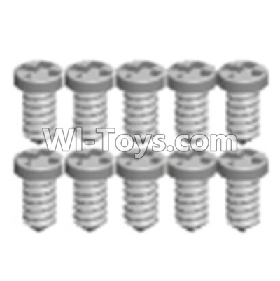 Wltoys 12401 0243 Pan head screws(8PCS)-M1.6X6,Wltoys 12401 RC Car Spare Parts Replacement Accessories,1:12 Scale 4wd,2.4G 12401 rc racing car Parts,On Road Drift Racing Truck Car Parts