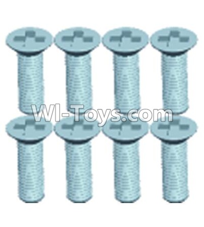Wltoys 12401 0255 Countersunk head screws(8PCS)-M3X10,Wltoys 12401 RC Car Spare Parts Replacement Accessories,1:12 Scale 4wd,2.4G 12401 rc racing car Parts,On Road Drift Racing Truck Car Parts