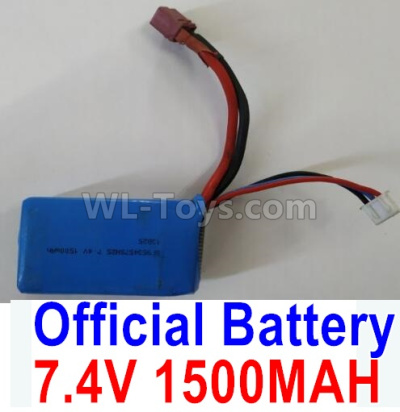 Wltoys 124012 Battrey Parts-Official 7.4V 1500mAh 25C Battery-62x33.5x20mm(1PCS)-A959-B-23,1/12 Wltoys 124012 Parts,Wltoys 124012 RC Car Parts