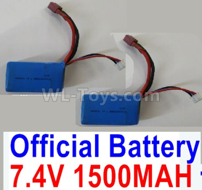 Wltoys 124012 Battrey Parts-Official 7.4V 1500mAh 25C Battery-62x33.5x20mm(1PCS)-A959-B-23,1/12 Wltoys 124012 Parts,Wltoys 124012 RC Car Parts