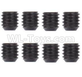 Wltoys 124012 M3 Machine Screws for the Motor Gear(8PCS)-M3X3-12428.0098,1/12 Wltoys 124012 Parts,Wltoys 124012 RC Car Parts