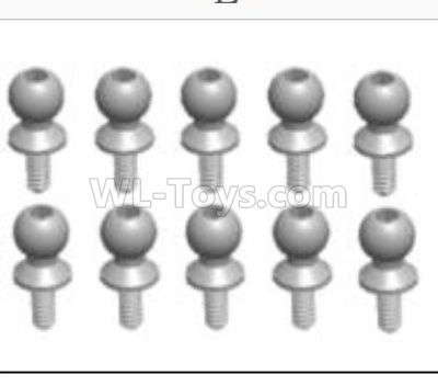 Wltoys 124012 Ball head B(M4.9X13)-8PCS-L303-42,1/12 Wltoys 124012 Parts,Wltoys 124012 RC Car Parts