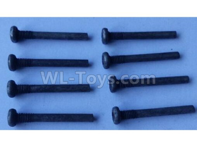 Wltoys 124012 Cross round head step machine screw Parts(8pcs) -3x23PM,D5.5 upper half tooth,Thread length 5-124011.0985,1/12 Wltoys 124012 Parts,Wltoys 124012 RC Car Parts