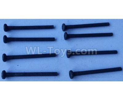 Wltoys 124012 Cross round head step machine screw Parts(8pcs) -3x33PM,D5.5 upper half tooth,Thread length 5-124011.0987,1/12 Wltoys 124012 Parts,Wltoys 124012 RC Car Parts