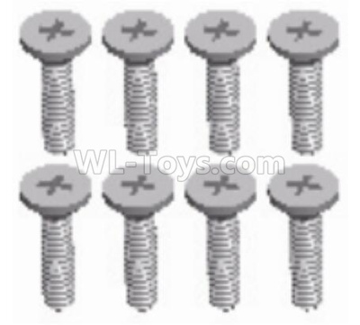 Wltoys 124012 Cross countersunk head screw Parts(8pcs) -3x8KB-D5.5-124011.1231,1/12 Wltoys 124012 Parts,Wltoys 124012 RC Car Parts