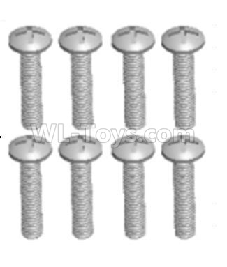 Wltoys 124012 Cross recessed pan head screws Parts(8PCS)-M2.5X12 PM-12428.0103,1/12 Wltoys 124012 Parts,Wltoys 124012 RC Car Parts