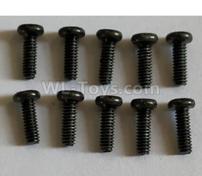 Wltoys 124012 Cross round head machine screw (10pcs) -2x6PM-D3.5-124012.1210,1/12 Wltoys 124012 Parts,Wltoys 124012 RC Car Parts