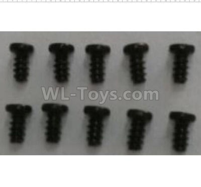 Wltoys 124012 Round head self-tapping screws (10pcs)-2.6x6-A949-38,1/12 Wltoys 124012 Parts,Wltoys 124012 RC Car Parts