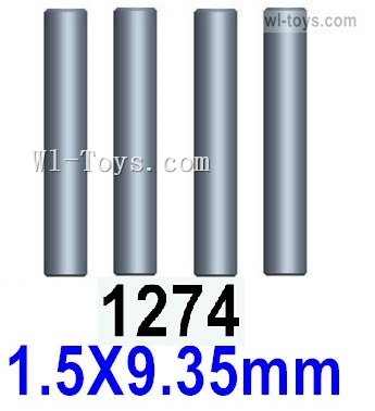 Wltoys 124016 Cardan shaft(4pcs)-1.5x9.35mm-124016.1274,Wltoys 124016 1/12 Parts,Wltoys 124016 RC Car Parts