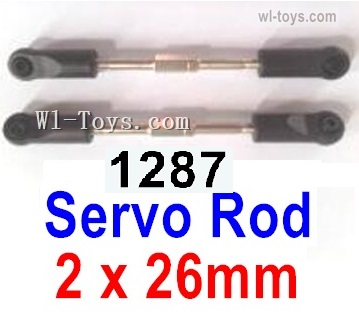 Wltoys 124016 Servo Rod(2pcs)-2x26-124016.1287,Wltoys 124016 1/12 Parts,Wltoys 124016 RC Car Parts