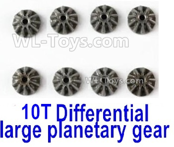 Wltoys 124019 Metal 10T Differential large planetary gear(8pcs)-(Hardware)-124019.1271,Wltoys 124019 1/12 Parts,Wltoys 124019 RC Car Parts