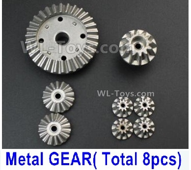 Wltoys 124019 Whole Metal Kit-(Metal gear,total 8pcs),Wltoys 124019 1/12 Parts,Wltoys 124019 RC Car Parts