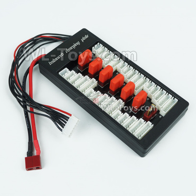 Wltoys 124019 ParaBoard,Parallel charging Board with T Plug,Upgrade 1-to-6 Conversion board,Wltoys 124019 1/12 Parts,Wltoys 124019 RC Car Parts