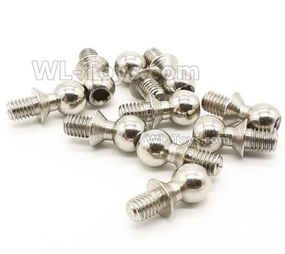 Wltoys 124019 Ball head screws-10pcs-4.9X10.6mm-124019.1338,Wltoys 124019 1/12 Parts,Wltoys 124019 RC Car Parts