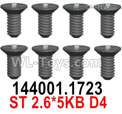 Wltoys 124019 1323 Screws. ST2.6x5KB D4. Wltoys 124019 1/12 Screws Parts, Wltoys 124019 RC Car Screws Parts.