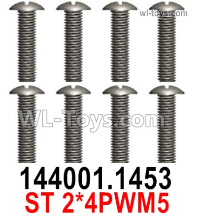 Wltoys 124019 1453 Screws. ST2x4PWM5. Wltoys 124019 1/12 Screws Parts, Wltoys 124019 RC Car Screws Parts.